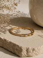Load image into Gallery viewer, Rectangular Stone Detail Slim Kada