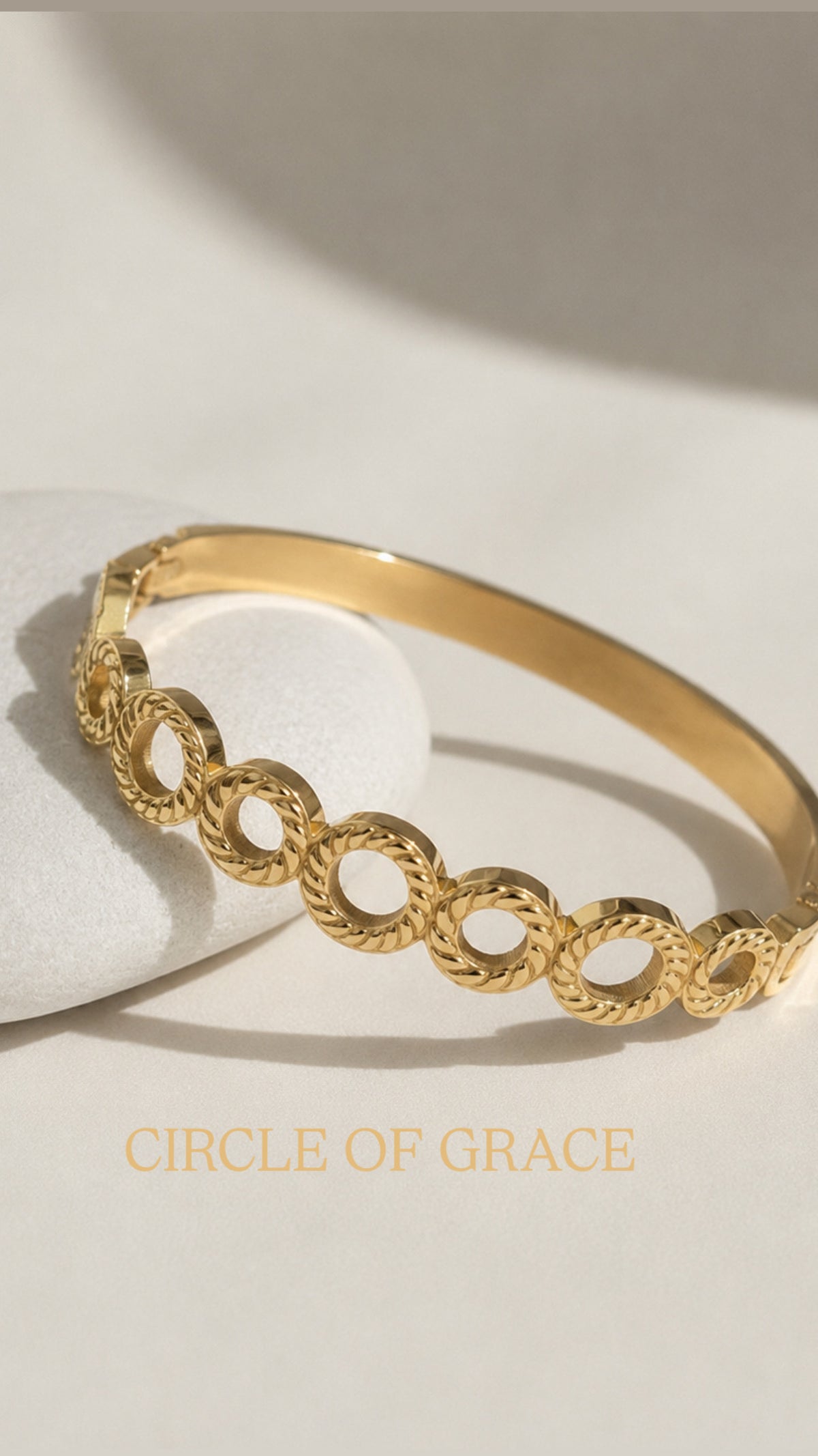 Circle of grace white disc kada