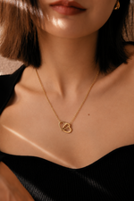 Load image into Gallery viewer, Interlocking Open Heart Necklace
