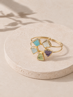 Load image into Gallery viewer, Pastel Geometric Stone Cuff Kada
