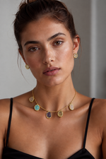 Load image into Gallery viewer, pastel-stone-drop-station-necklace
