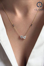 Load image into Gallery viewer, Twin Stone Bow Mangalsutra
