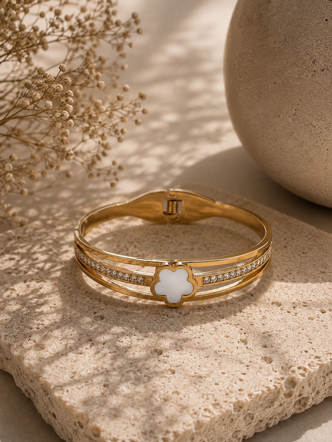 White clover split band kada